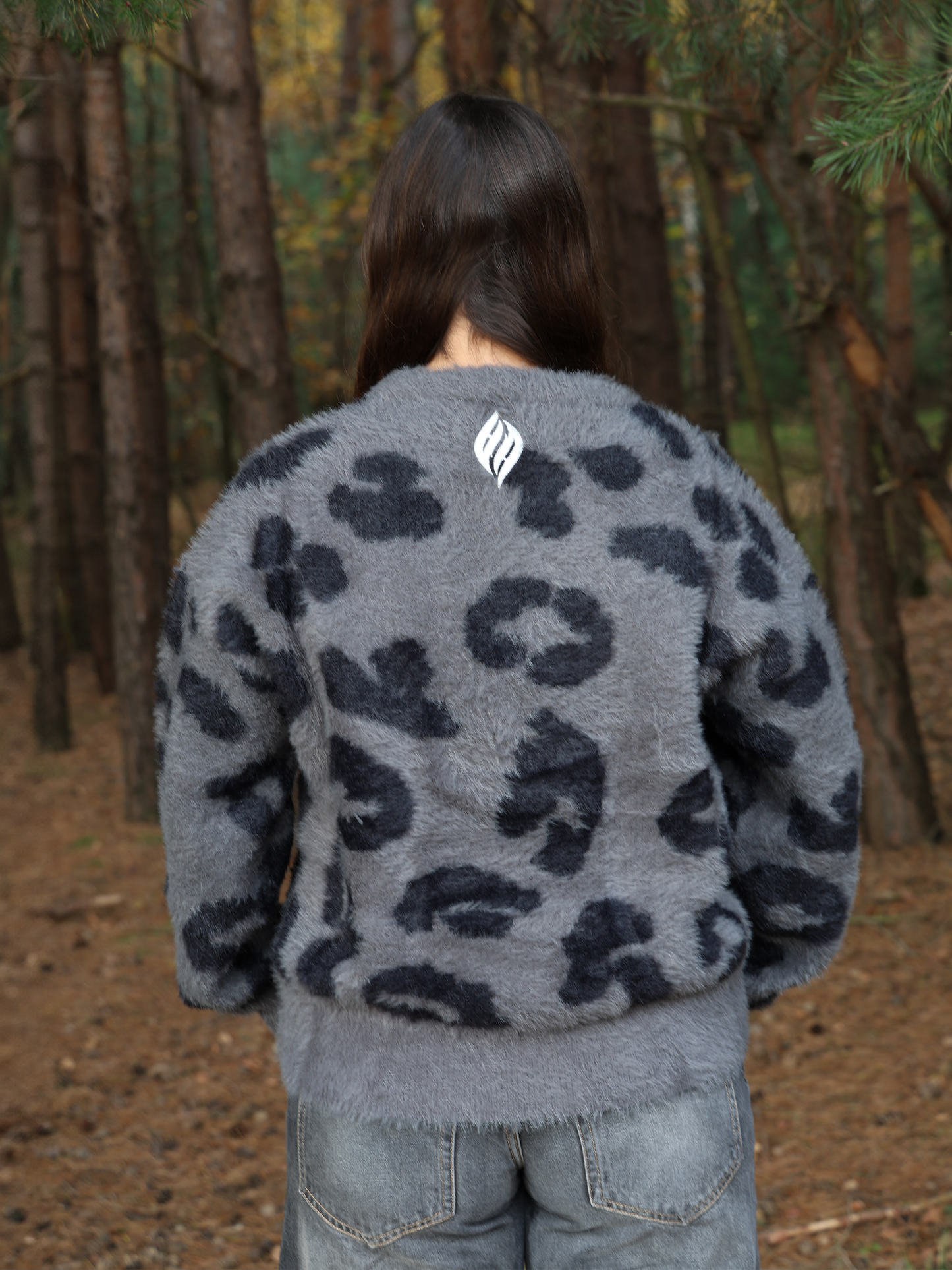 LEO MOHAIR SWEATER GREY